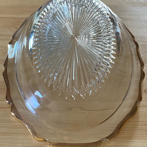 Vintage Gold Trimmed Oval Dish - Picture 3 of 10